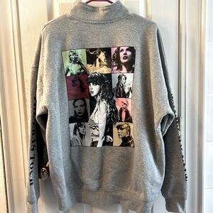 Taylor swift eras tour large grey sweatshirt